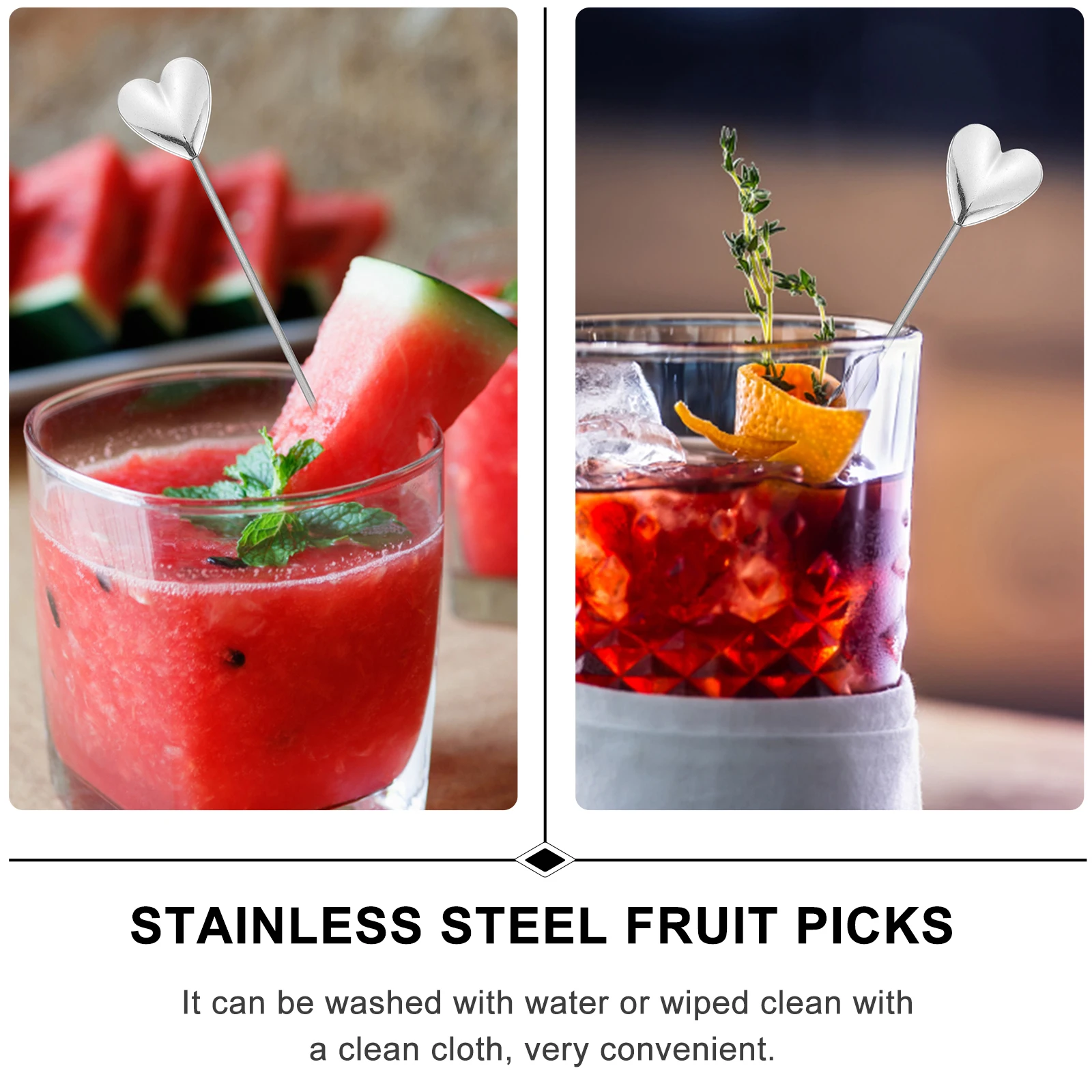 4 Pcs Heart Shaped Stainless Steel Fruit Picks Cocktail Forks Party Supplies Food Sticks Bar Tools Cake Bread Accessories
4 Pcs Heart Shaped Stainless Steel Fruit Picks Cocktail Forks Party Supplies Food Sticks Bar Tools Cake Bread Accessories