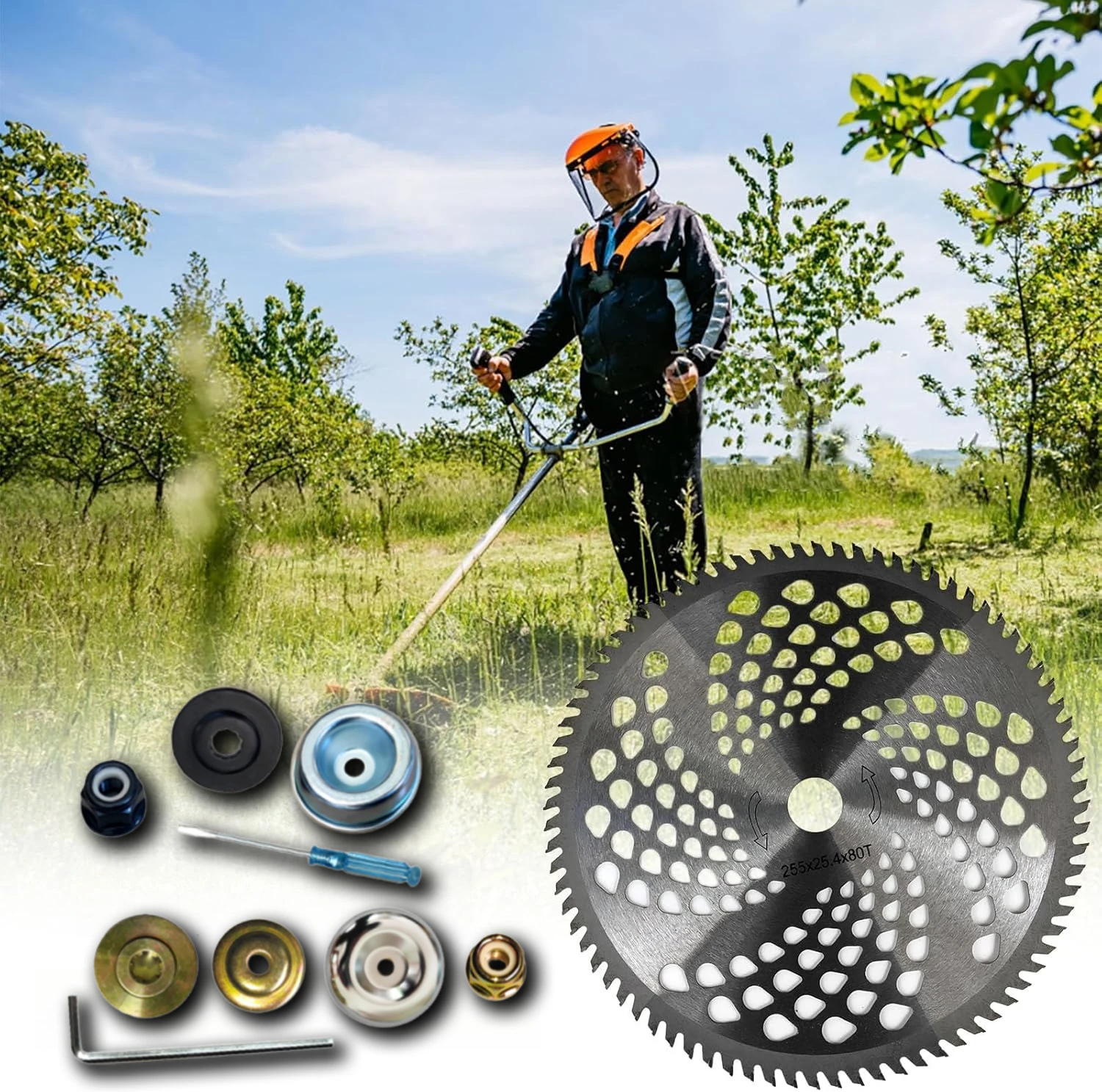 10 Inch Circular Saw Blade Replacement 40T/60T/80T Lawn Mower Blade Brush Cutter Blade Carbide Tree Trimmer Gardening Tools
10 Inch Circular Saw Blade Replacement 40T/60T/80T Lawn Mower Blade Brush Cutter Blade Carbide Tree Trimmer Gardening Tools