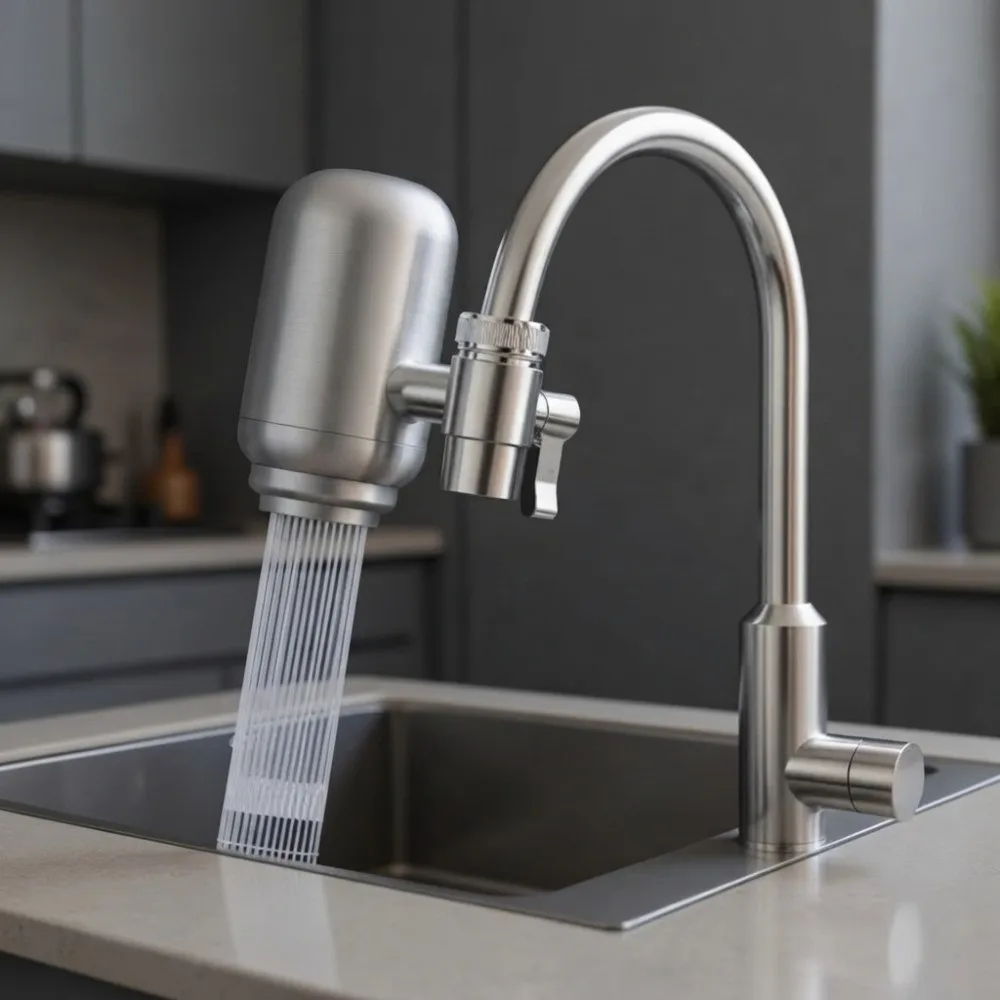 Stainless Steel Faucet Water Filter Long Lasting Activated Carbon Kitchen Faucet Filter Pre-Filter Filter System
Stainless Steel Faucet Water Filter Long Lasting Activated Carbon Kitchen Faucet Filter Pre-Filter Filter System