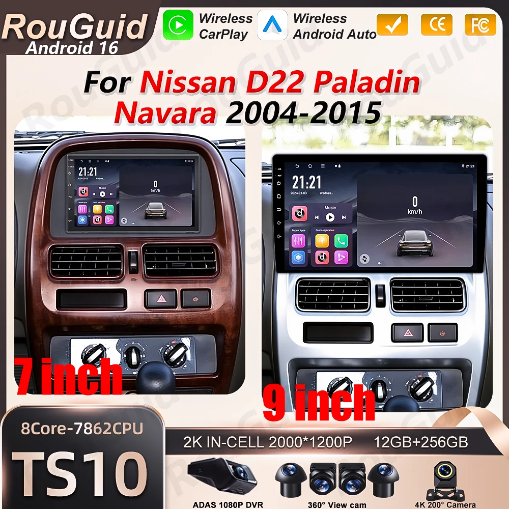 Android 16 Car Radio For Nissan D22 Paladin Navara 2004 2005 2006 2007 2008-2015 Carplay Multimedia Player Car Stereo BT Screen
Android 16 Car Radio For Nissan D22 Paladin Navara 2004 2005 2006 2007 2008-2015 Carplay Multimedia Player Car Stereo BT Screen
