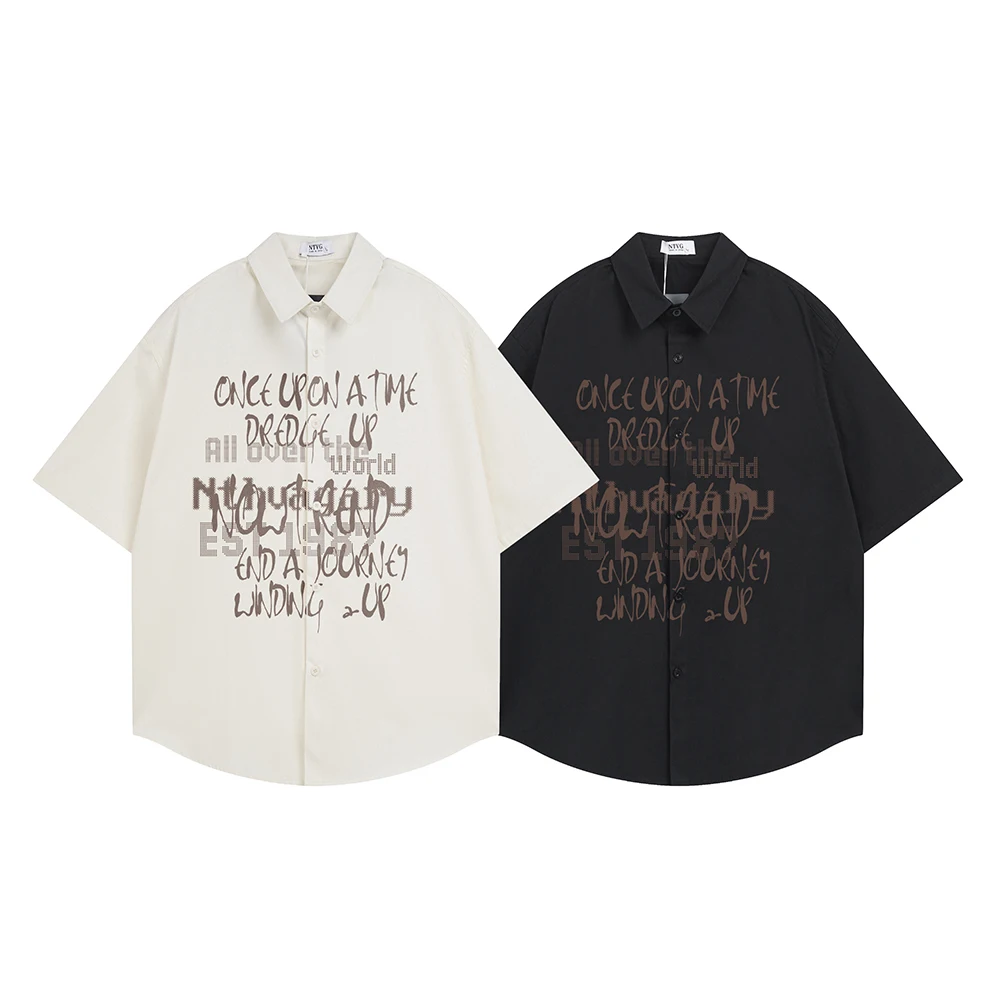 Hip Hop Fashion Letter Print Short Sleeve Men's Shirts Y2k Designer Tops Summer Oversized Shirt Korean Reviews Many Men Clothes
Hip Hop Fashion Letter Print Short Sleeve Men's Shirts Y2k Designer Tops Summer Oversized Shirt Korean Reviews Many Men Clothes