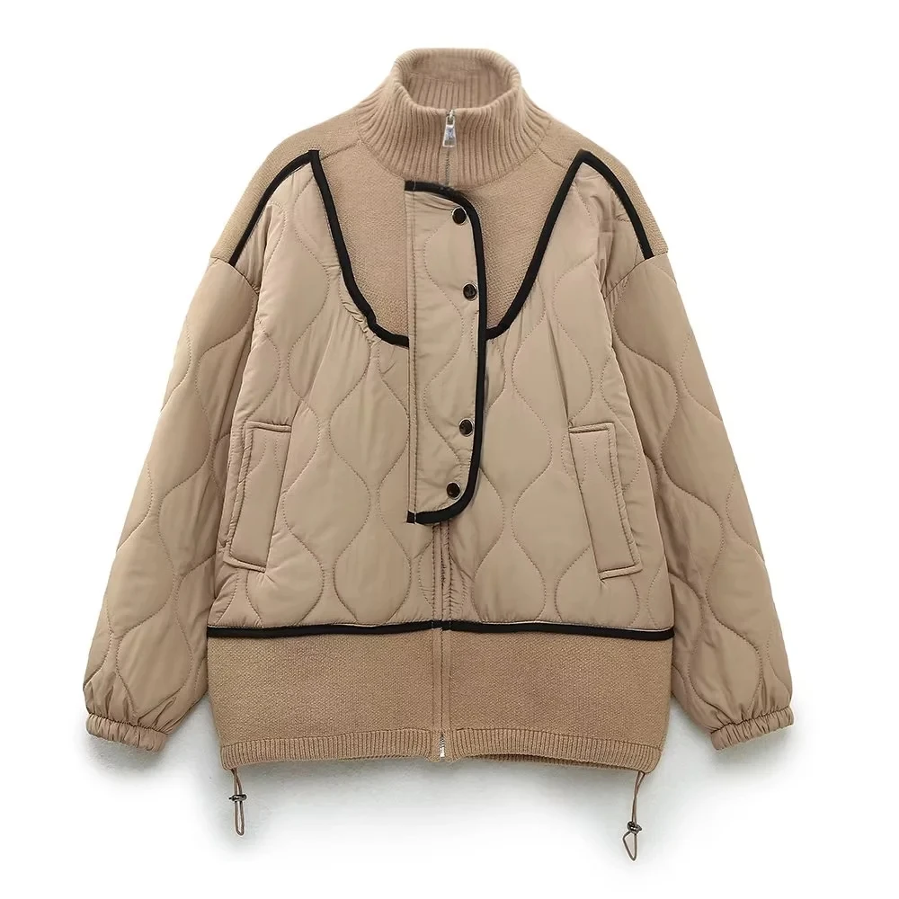 ZBZA Winter New Women's Faion Casual Knitted Patchwork Cotton Jaet All-Match Sle Commute Pure Color Zipper Closure
ZBZA Winter New Women's Faion Casual Knitted Patchwork Cotton Jaet All-Match Sle Commute Pure Color Zipper Closure