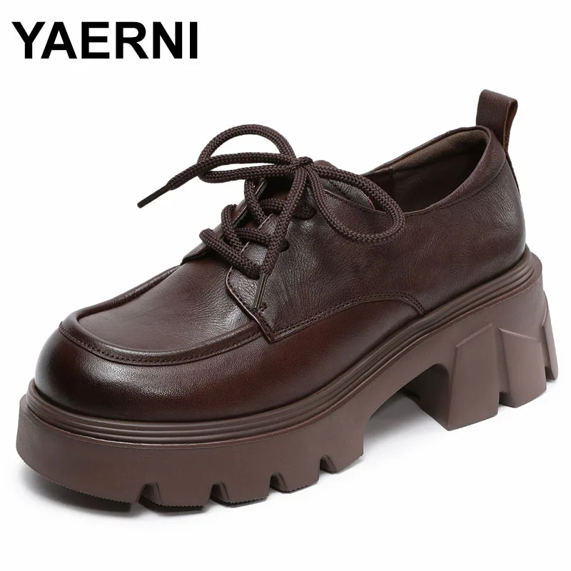 Leather Retro Women's oes high heels Lightweight Comfortable Casual Loers Faionable
Leather Retro Women's oes high heels Lightweight Comfortable Casual Loers Faionable