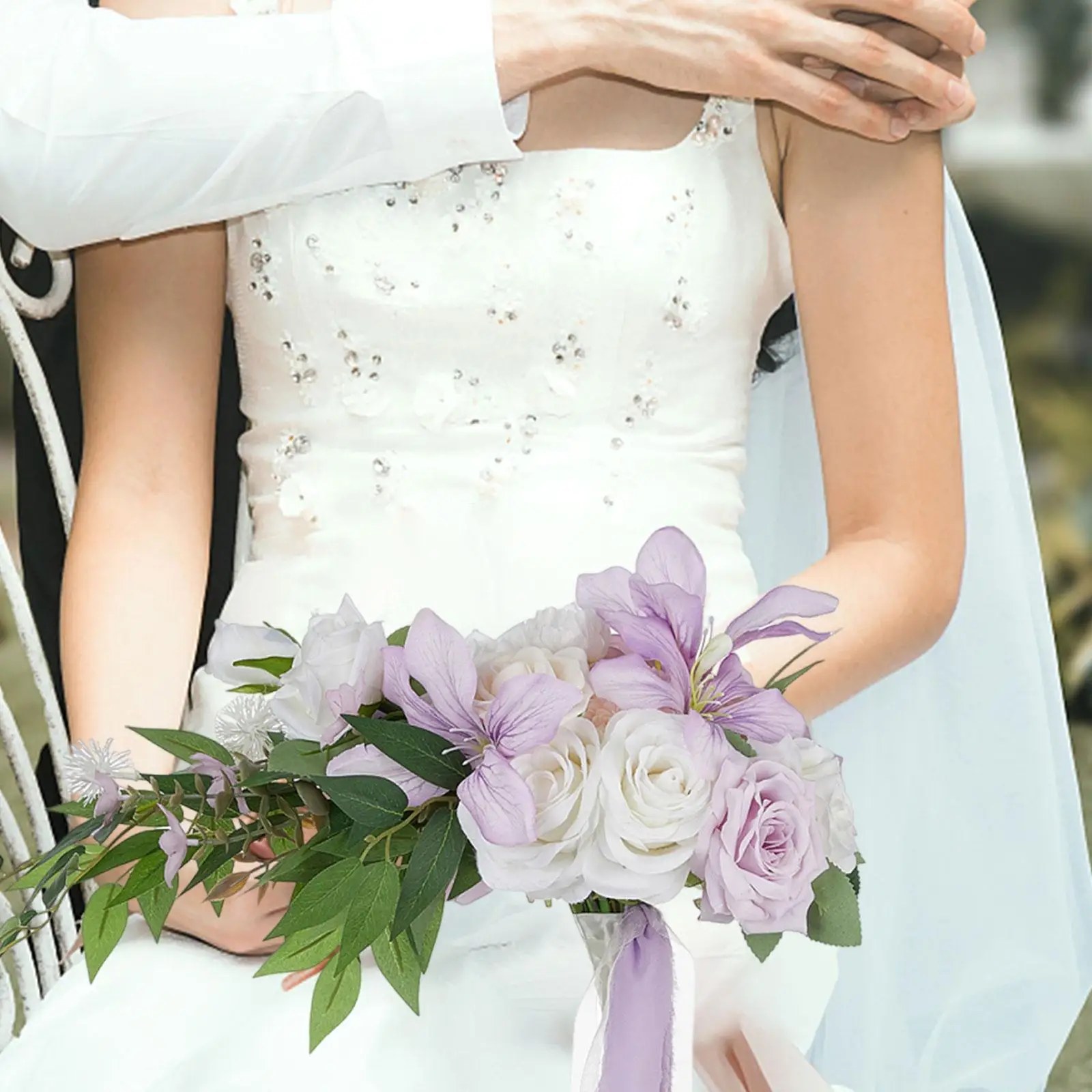 Wedding Bridal Bouquet Romantic Photo Props Elegant Hand Flower Tossing Bouquet for Party Anniversary Ceremony Engagement Home
Wedding Bridal Bouquet Romantic Photo Props Elegant Hand Flower Tossing Bouquet for Party Anniversary Ceremony Engagement Home