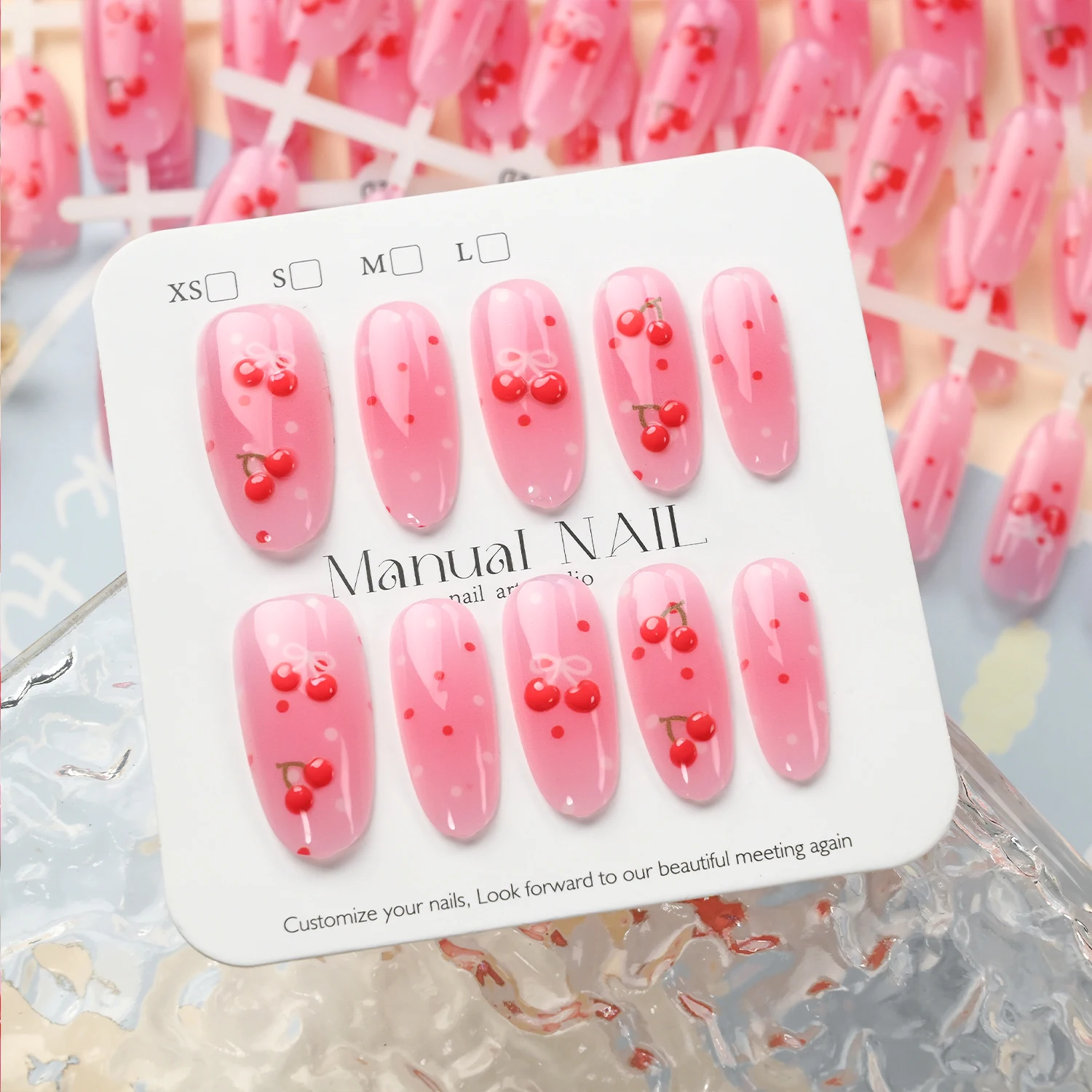 150Pcs Red Cherry Polka Dots Press on nails Tender Pink Mid-length Oval False Nail Patches Full Cover Acrylic Summer Fake Nails#
150Pcs Red Cherry Polka Dots Press on nails Tender Pink Mid-length Oval False Nail Patches Full Cover Acrylic Summer Fake Nails#