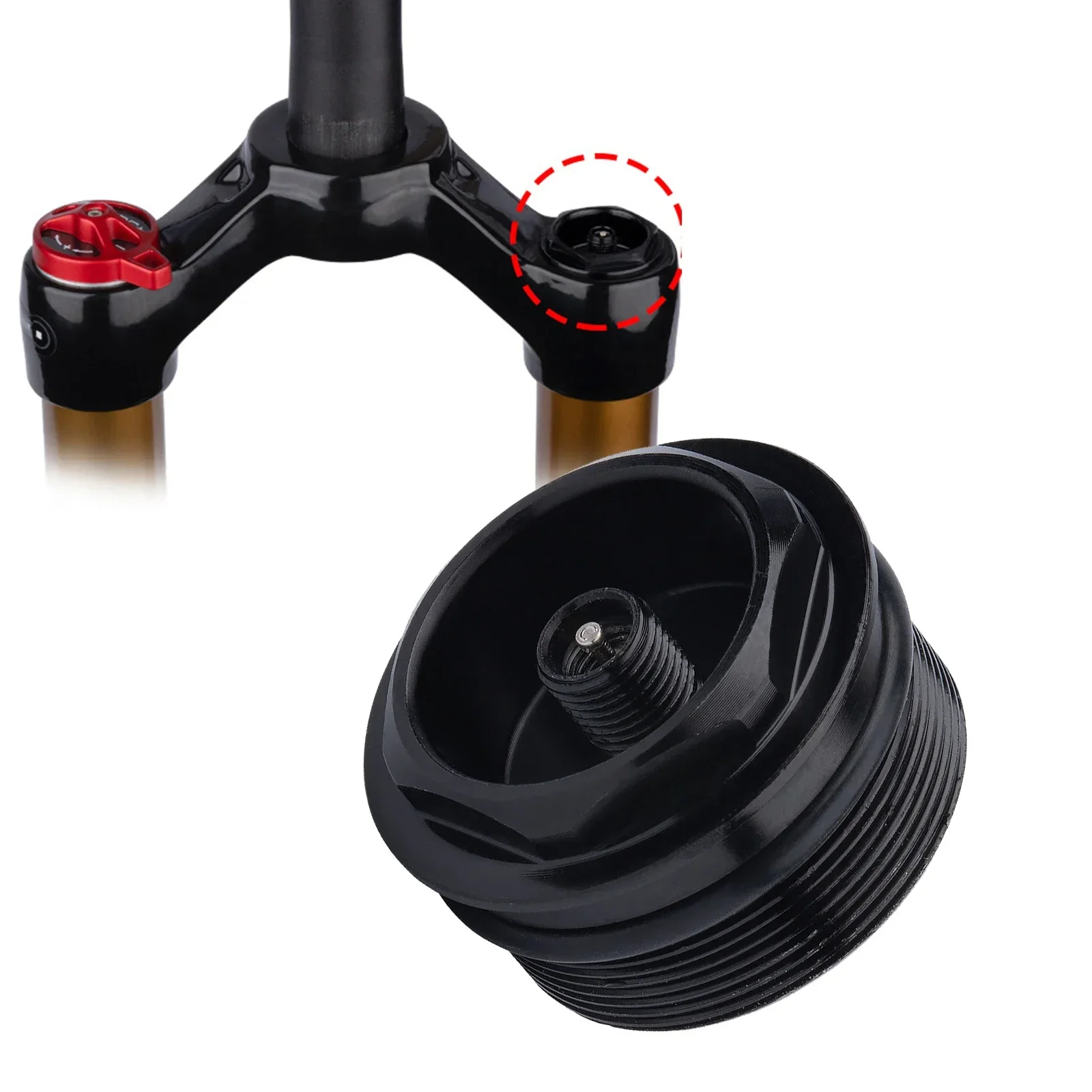 Front Fork Valve Nut Black 1Pcs 31xP1.0mm Bicycle Air Fork Cap For 34MM Tube 2023 New Accesorios Para Bicicletas
Front Fork Valve Nut Black 1Pcs 31xP1.0mm Bicycle Air Fork Cap For 34MM Tube 2023 New Accesorios Para Bicicletas