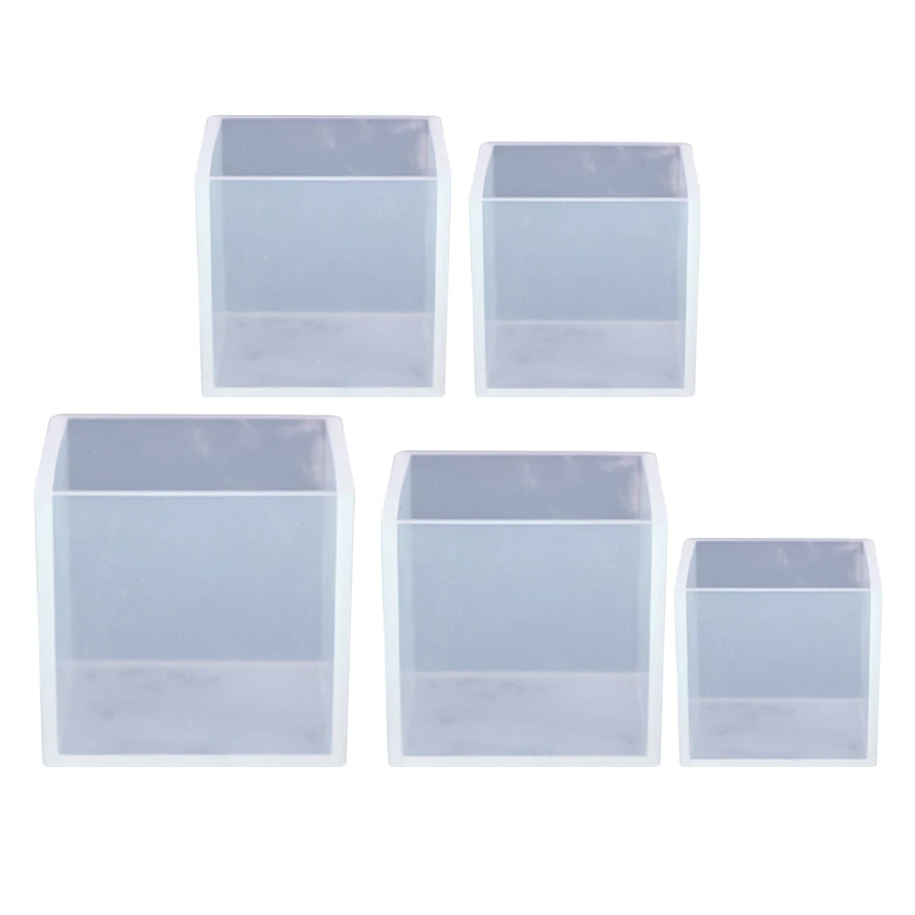 5pcs Square Silicone Mold Supple Cube Making Molds Reusable Smooth Flat Jewelry Storage Box Casting Molds For Diy Art Crafts
5pcs Square Silicone Mold Supple Cube Making Molds Reusable Smooth Flat Jewelry Storage Box Casting Molds For Diy Art Crafts