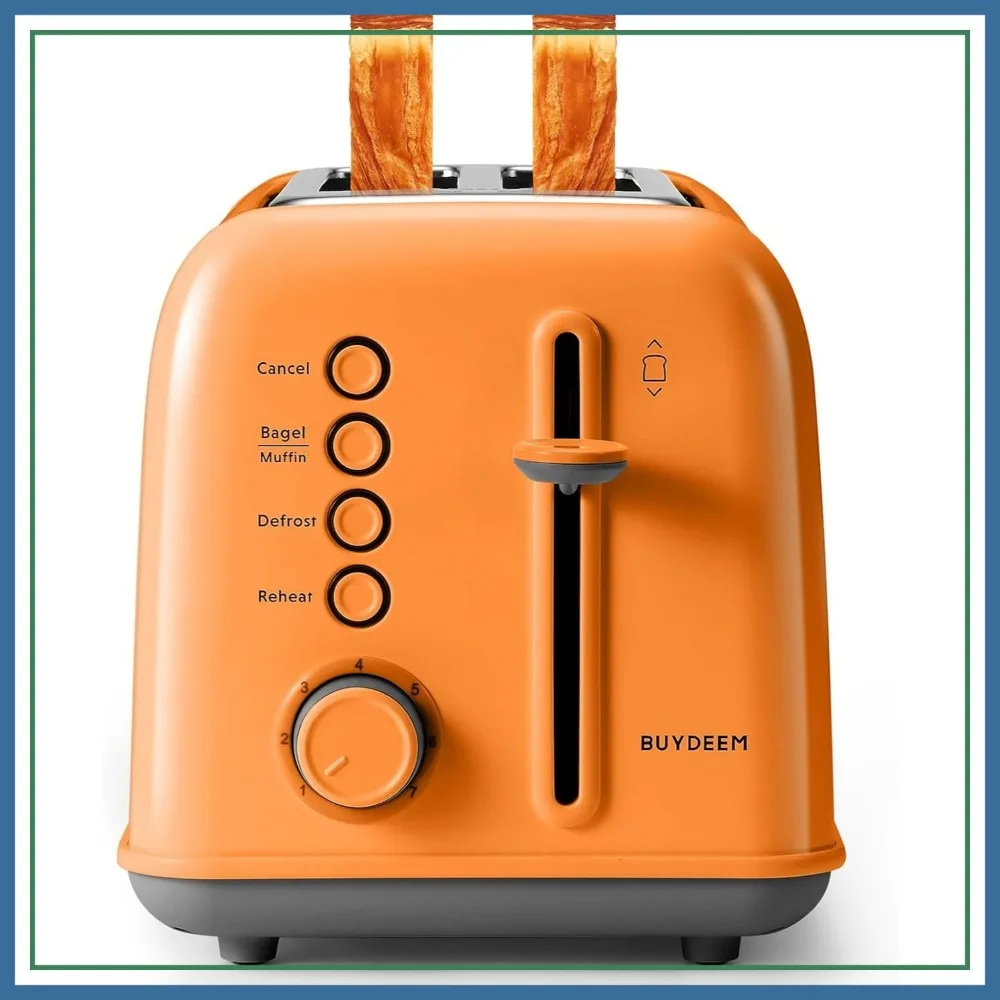 2 Slice Toaster Extra Wide 1.5 Inch Slots 7 Shade Settings 6 Functions Retro Stainless Steel
2 Slice Toaster Extra Wide 1.5 Inch Slots 7 Shade Settings 6 Functions Retro Stainless Steel