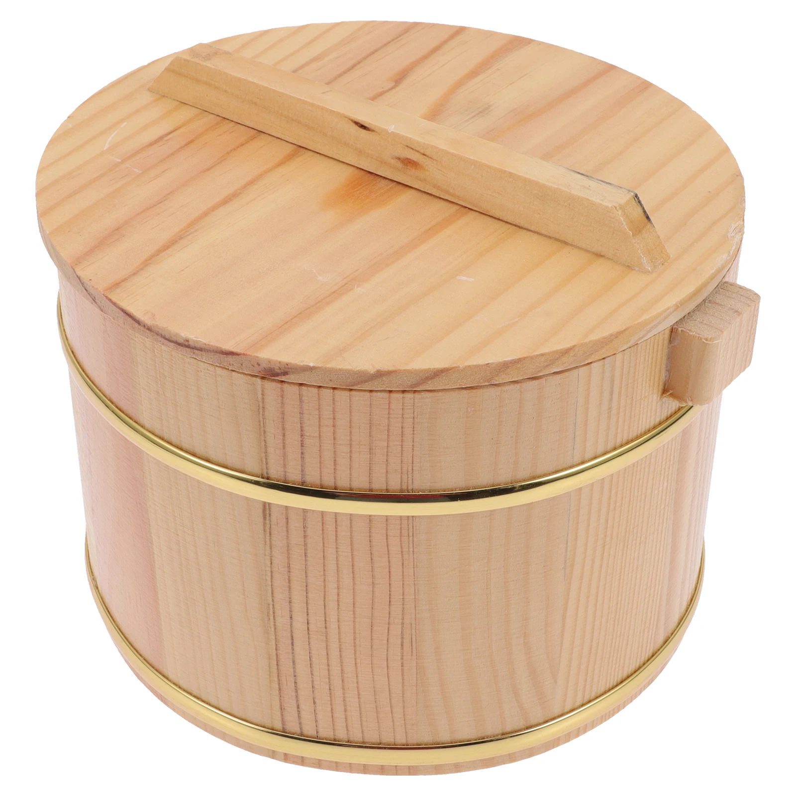 Tub with Lid Wooden Rice Bucket Hangiri Mixing Sushi Miss Large Storage Container
Tub with Lid Wooden Rice Bucket Hangiri Mixing Sushi Miss Large Storage Container