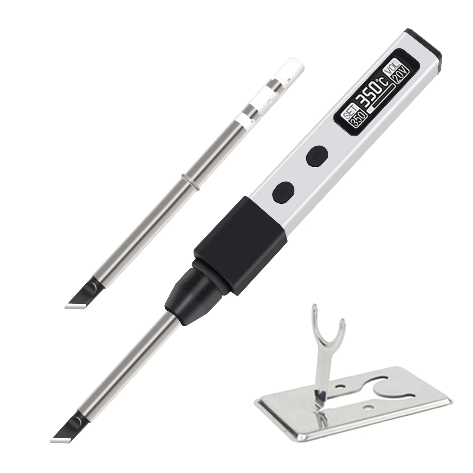 65W USB Electric Digital Display Soldering Iron Pen with Interchangeable Iron Tips Adjustable Temperature Welding Kit
65W USB Electric Digital Display Soldering Iron Pen with Interchangeable Iron Tips Adjustable Temperature Welding Kit