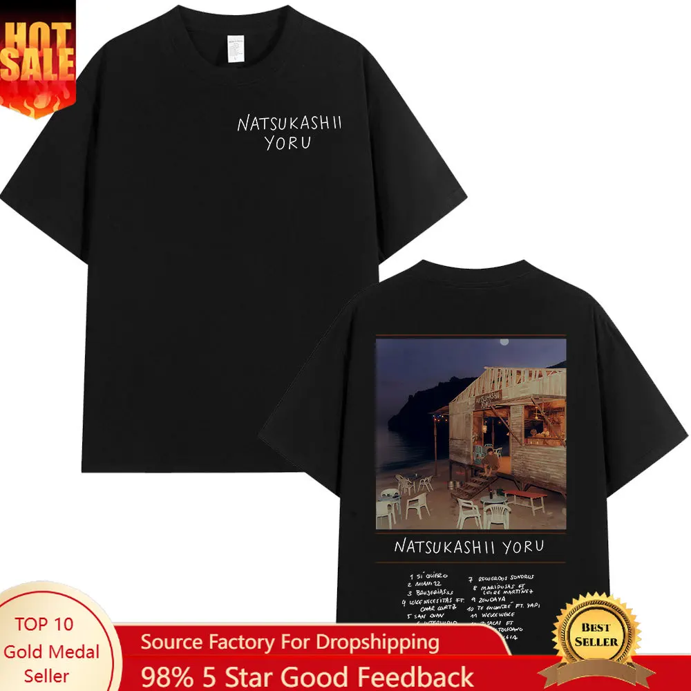 Rapper SAIKO Natsukashii Yoru Album 2025 Merch T-shirt Men's Women Cotton Oversized T-shirts Hip Hop Short Sleeve T Shirts Tops
Rapper SAIKO Natsukashii Yoru Album 2025 Merch T-shirt Men's Women Cotton Oversized T-shirts Hip Hop Short Sleeve T Shirts Tops