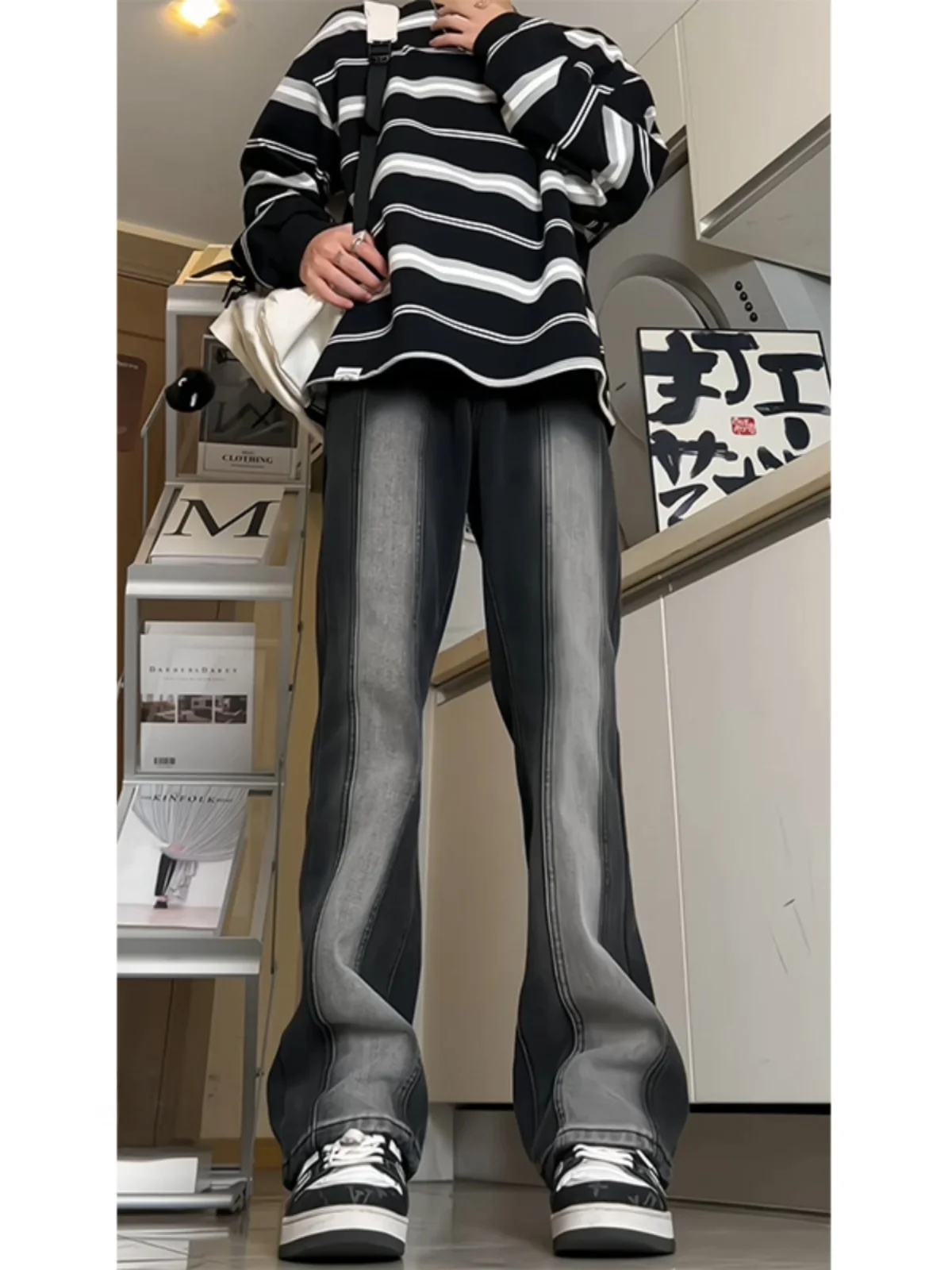 Retro American adient Splicing Jeans Men's Spring Ootd Trendy Brand Slim Straight Leg Cotton Denim Youth Low Waist Zipped
Retro American adient Splicing Jeans Men's Spring Ootd Trendy Brand Slim Straight Leg Cotton Denim Youth Low Waist Zipped