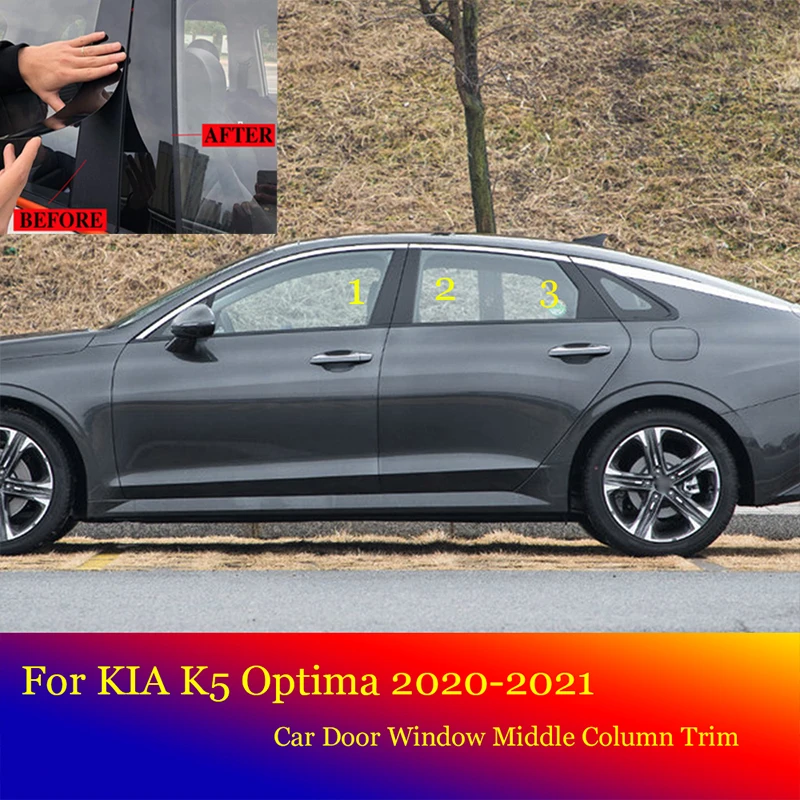For Kia K5 Optima 2020 2021 Car Door Window Middle Column Trim Decoration Protection Strip PC Stickers Car Accessories
For Kia K5 Optima 2020 2021 Car Door Window Middle Column Trim Decoration Protection Strip PC Stickers Car Accessories