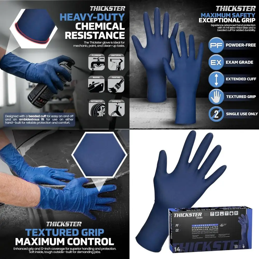 X-Large Disposable Latex Powder-Free Gloves, Pack of 500
X-Large Disposable Latex Powder-Free Gloves, Pack of 500