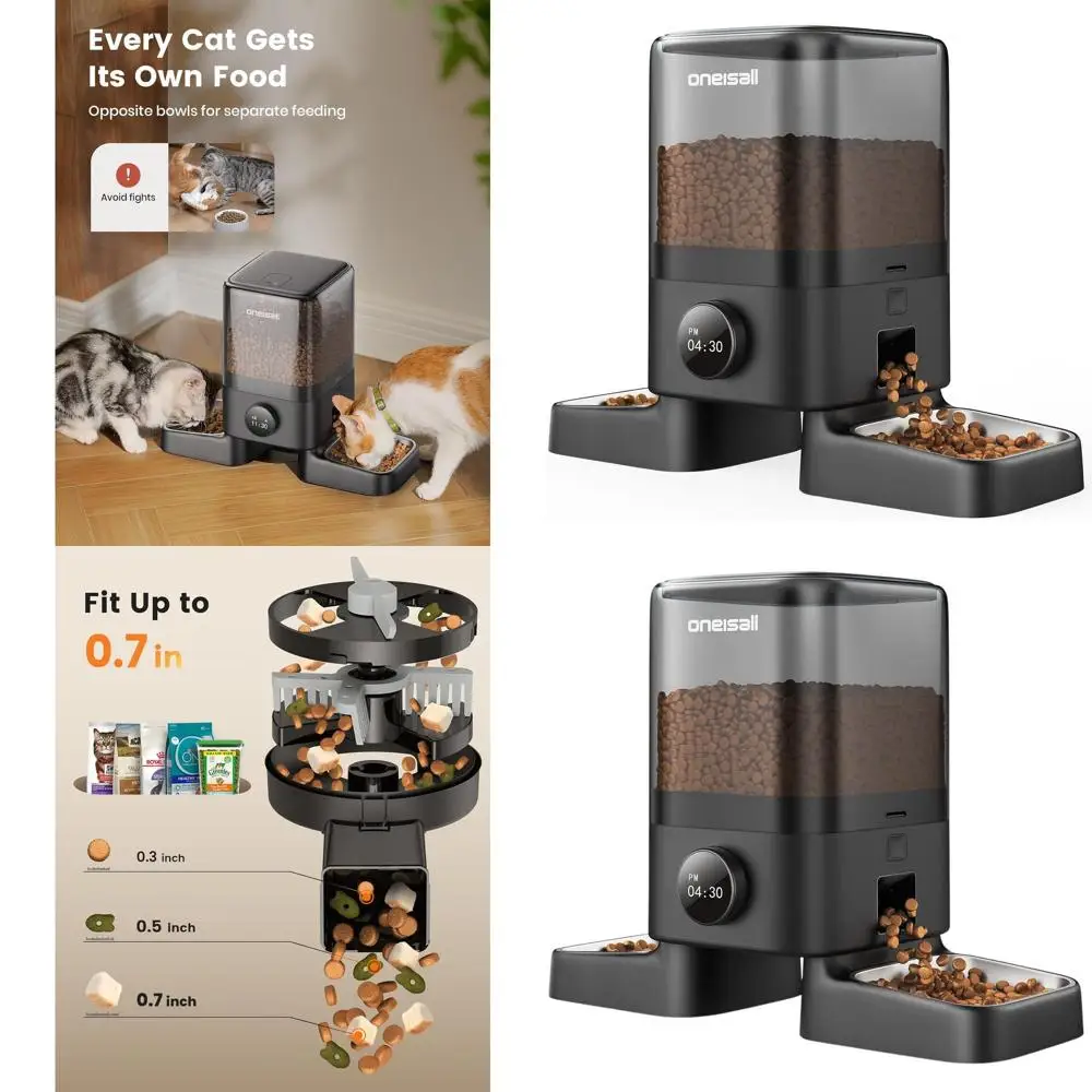 Автоматический дозатор кормов для кошек, емкость 20 чашек, кормление с таймером для домашних мелких домашних животных
Автоматический дозатор кормов для кошек, емкость 20 чашек, кормление с таймером для домашних мелких домашних животных