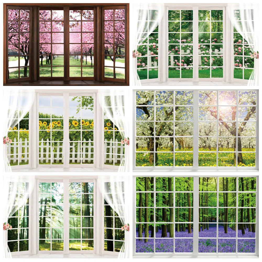 Window Spring Scenery Backdrop Flower Forest Sunshine Curtain Baby Adult Birthday Decor Photography Background Photo Studio Prop
Window Spring Scenery Backdrop Flower Forest Sunshine Curtain Baby Adult Birthday Decor Photography Background Photo Studio Prop
