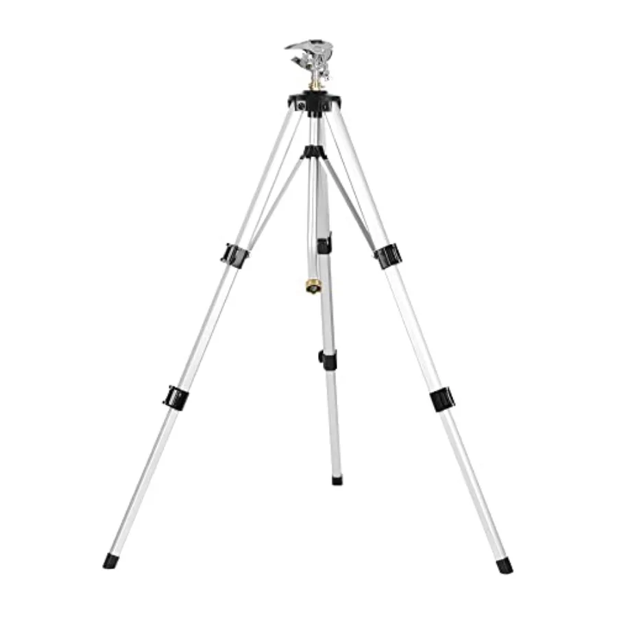 Heavy Duty Impact Sprinkler on Tripod Base Tall Metal Pulsating Telescoping for Large Area Yard Lawn Garden Waters up to 70 Ft
Heavy Duty Impact Sprinkler on Tripod Base Tall Metal Pulsating Telescoping for Large Area Yard Lawn Garden Waters up to 70 Ft