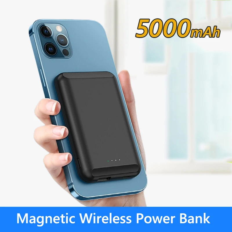 Портативное зарядное устройство Magsafe Power Bank 5000 мАч, беспроводная зарядка для iPhone 15 14 Xiaomi Huawei Samsung, магнитный беспроводной внешний аккумулятор
Портативное зарядное устройство Magsafe Power Bank 5000 мАч, беспроводная зарядка для iPhone 15 14 Xiaomi Huawei Samsung, магнитный беспроводной внешний аккумулятор