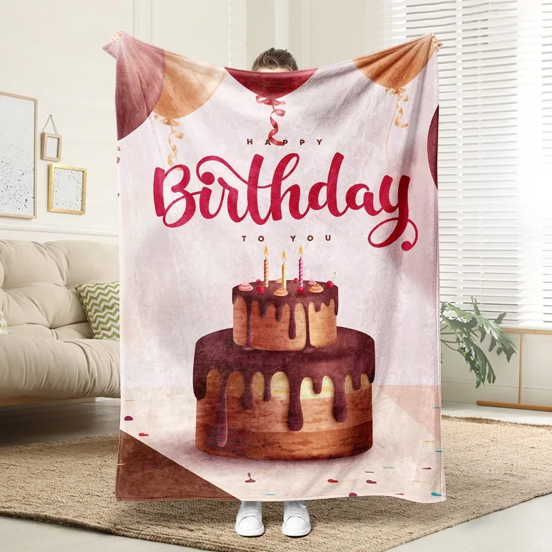 Happy Birthday Double Layer Cake Flannel Blanket Soft Plush Cozy Sofa Bed Celebration Gift
Happy Birthday Double Layer Cake Flannel Blanket Soft Plush Cozy Sofa Bed Celebration Gift