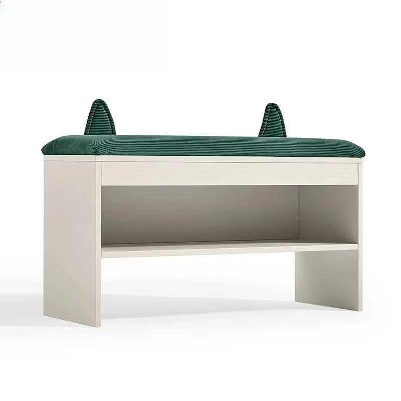 Modern Two Tier White and Green Shoe Cabinet
Modern Two Tier White and Green Shoe Cabinet