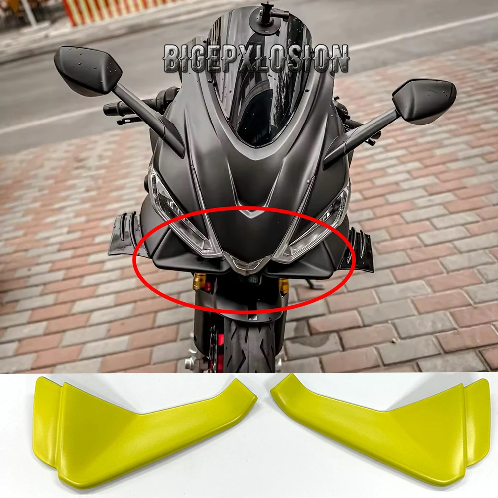 RS660 2024 Motorcycle Front Lip Wind Wing Cover Cone Aerodynamics Fairing Winglets For Aprilia RS 660 2020 2021 2022 2023 2024 
RS660 2024 Motorcycle Front Lip Wind Wing Cover Cone Aerodynamics Fairing Winglets For Aprilia RS 660 2020 2021 2022 2023 2024