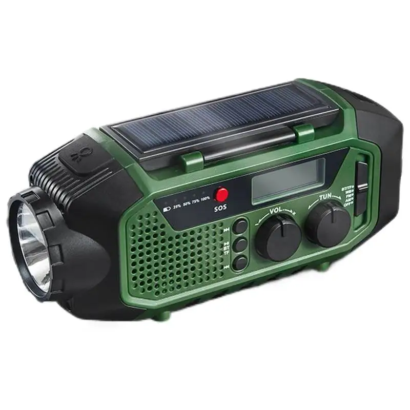 Hand Crank Radio Outdoor Survival Radio Solar Operated Wireless Speaker Entertainment Equipment With Flashlight For Family
Hand Crank Radio Outdoor Survival Radio Solar Operated Wireless Speaker Entertainment Equipment With Flashlight For Family