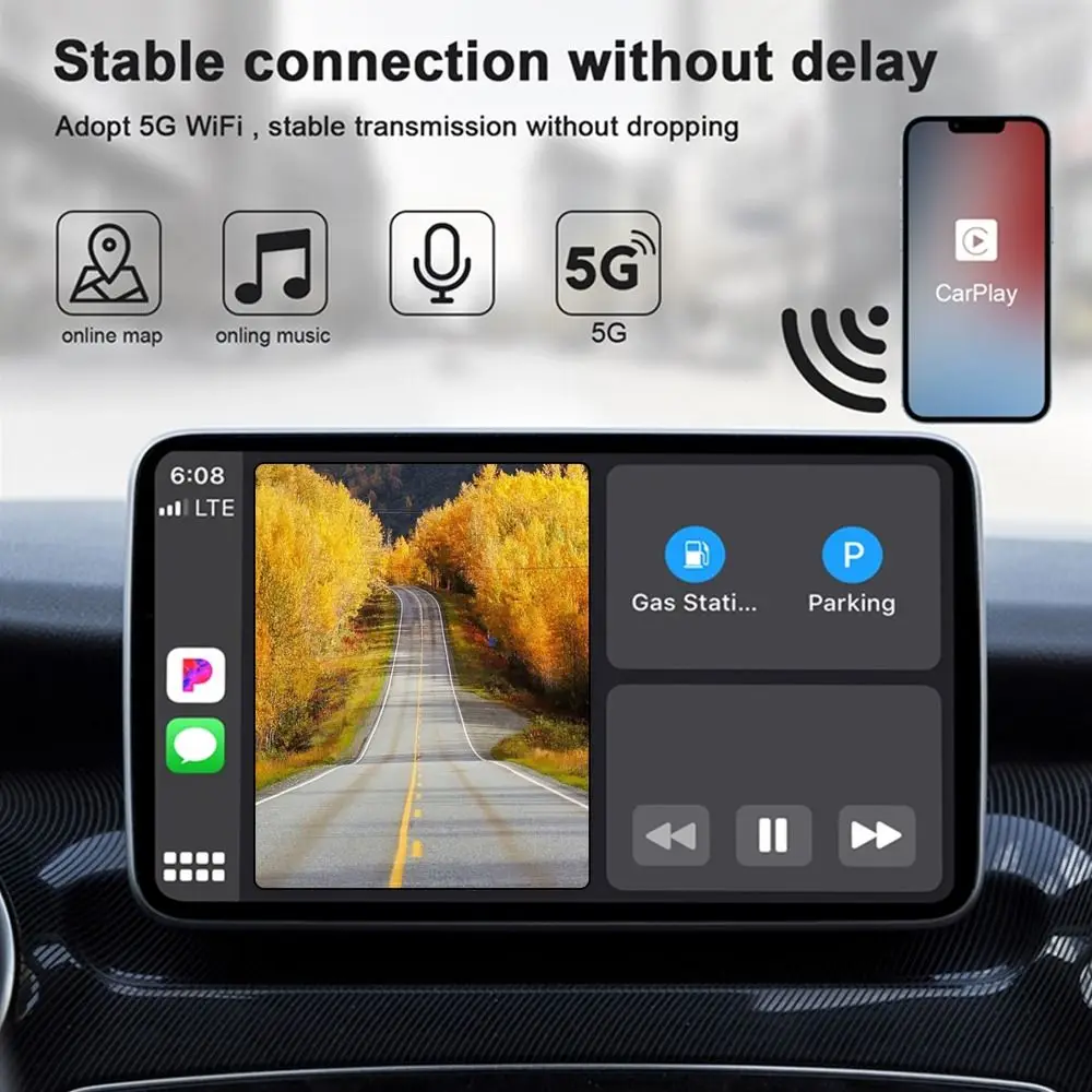Video Support Wireless CarPlay Adapter Plug And Play HD Video Output CarPlay Video Adapter Mini 2 IN 1
Video Support Wireless CarPlay Adapter Plug And Play HD Video Output CarPlay Video Adapter Mini 2 IN 1
