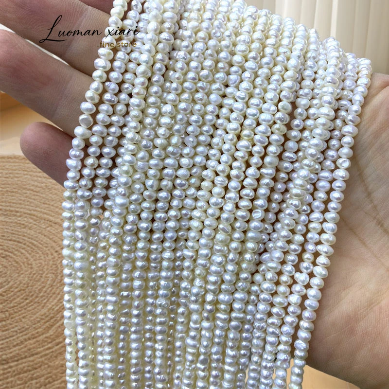 Natural Freshwater Pearl Potato Shape 3-4mm Loose Spacer Beads for Jewelry Making Diy Pearls Necklace Bracelet Accessories
Natural Freshwater Pearl Potato Shape 3-4mm Loose Spacer Beads for Jewelry Making Diy Pearls Necklace Bracelet Accessories