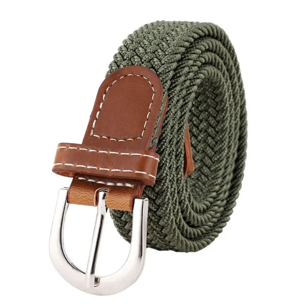 Fashion Canvas Woven Belt Alloy Pin Buckle Adjustable Elastic Waistband Flexible No Holes Stretch Waist Belts Men
Fashion Canvas Woven Belt Alloy Pin Buckle Adjustable Elastic Waistband Flexible No Holes Stretch Waist Belts Men