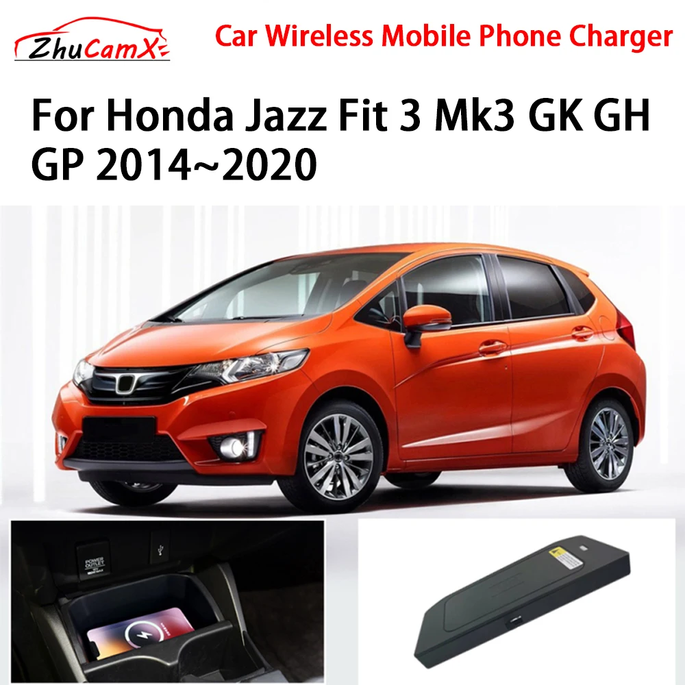 Car Wireless Mobile Phone Charger Center Console Storage QI 18W iPhone fast charge for Honda Jazz Fit 3 Mk3 GK GH GP 2014–2020
Car Wireless Mobile Phone Charger Center Console Storage QI 18W iPhone fast charge for Honda Jazz Fit 3 Mk3 GK GH GP 2014–2020