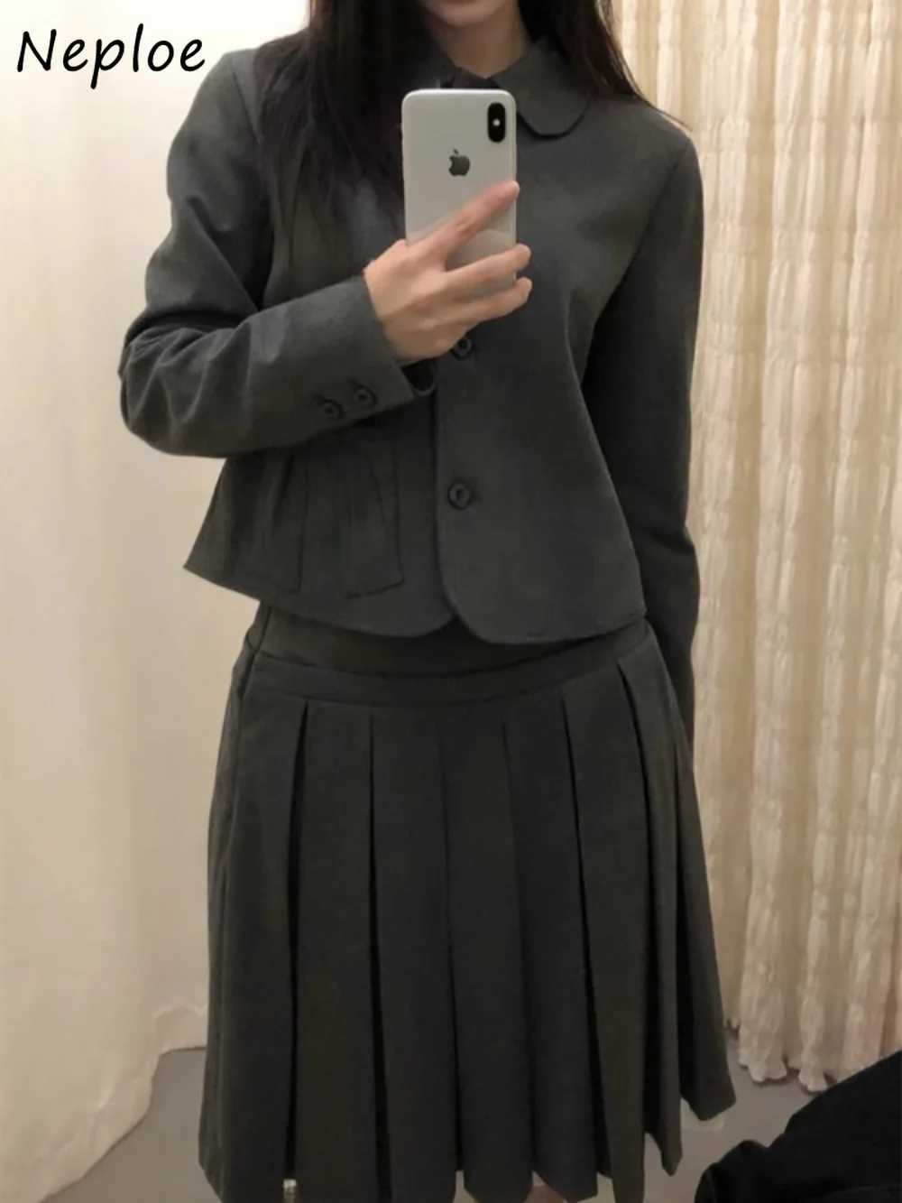 Neploe Slim Chinese Style Turn-down Collar Bow Coat All-match Short Small Fellow Veste Femme Vintage Preppy England Casual Mujer
Neploe Slim Chinese Style Turn-down Collar Bow Coat All-match Short Small Fellow Veste Femme Vintage Preppy England Casual Mujer