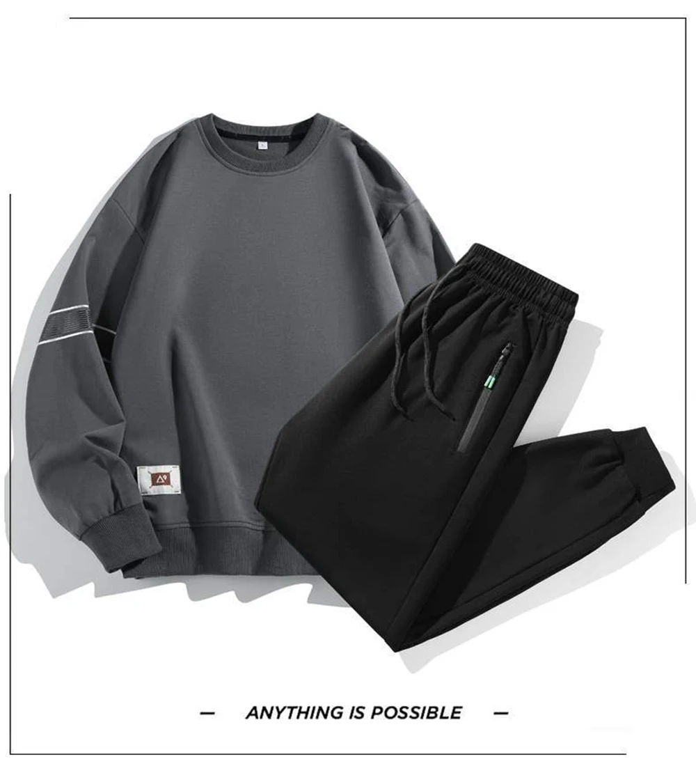 Мужской осенний комплект из 2 предметов, модный универсальный простой пуловер с длинными рукавами и круглым вырезом 2025 года + зауженные повседневные брюки, спортивная одежда
Мужской осенний комплект из 2 предметов, модный универсальный простой пуловер с длинными рукавами и круглым вырезом 2025 года + зауженные повседневные брюки, спортивная одежда