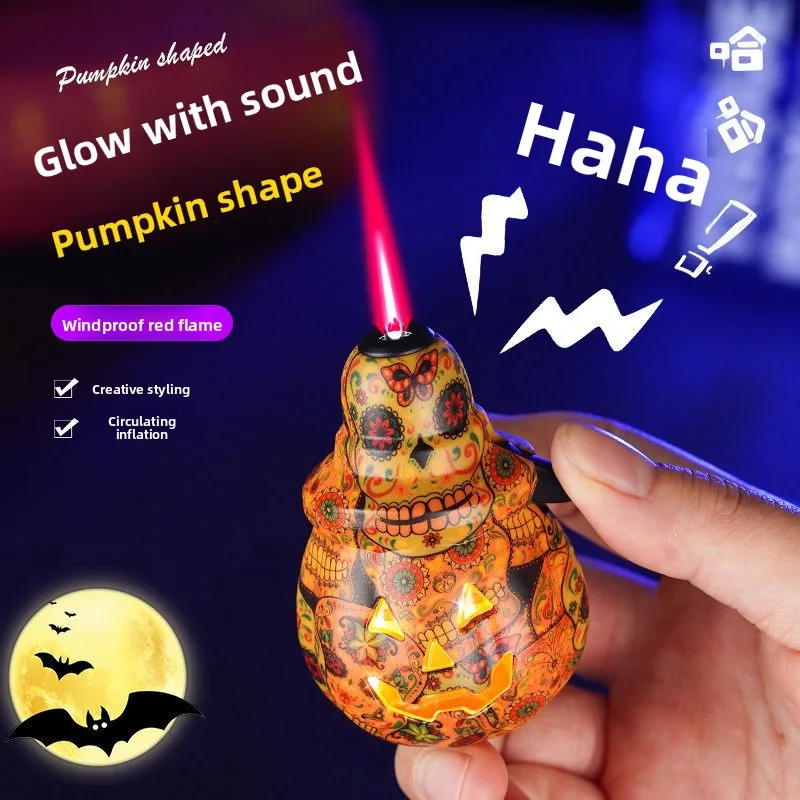 Halloween Pumpkin Lighter Windproof Flame Skeleton Design Refillable Cigarette Lighter
Halloween Pumpkin Lighter Windproof Flame Skeleton Design Refillable Cigarette Lighter