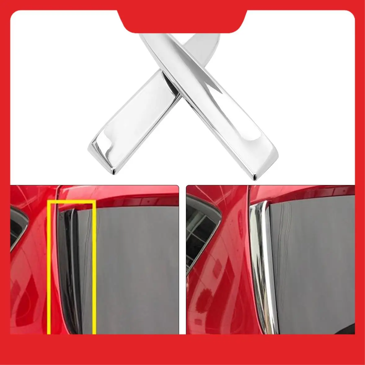 For Ford Escape Kuga MK2 2013-2019 Chrome Rear Window Spoiler Cover Trim Pillar Posts Molding Decoration
For Ford Escape Kuga MK2 2013-2019 Chrome Rear Window Spoiler Cover Trim Pillar Posts Molding Decoration
