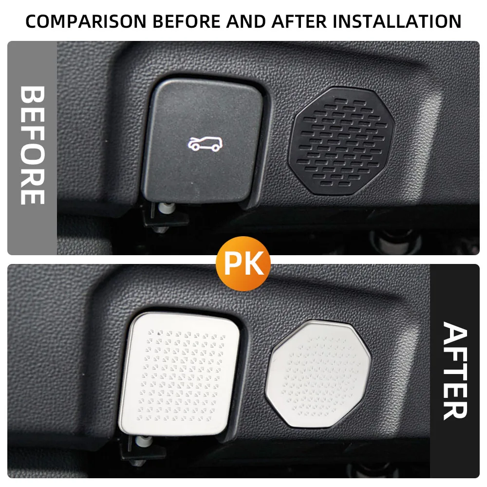 For MG 4 MG4 EV Mulan 2022 2023 2024 Stainless Steel Car Loudspeaker Dust Protection Cover Trim Hood Button Sticker Accessories
For MG 4 MG4 EV Mulan 2022 2023 2024 Stainless Steel Car Loudspeaker Dust Protection Cover Trim Hood Button Sticker Accessories