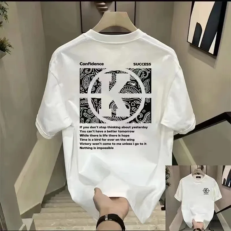 2024Fashion Quality Cotton Letter Printing T-shirts Oversized Loose T-shirts Men Women's Casual Short-sleeve T-shirt
2024Fashion Quality Cotton Letter Printing T-shirts Oversized Loose T-shirts Men Women's Casual Short-sleeve T-shirt