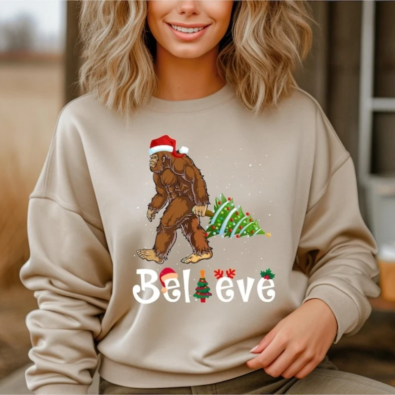 Merry Christmas Big Foot Lover Funny Christmas Tree Hoodie Gift Camping Believe New Year Xmas Autumn and Winter Sweatshirt
Merry Christmas Big Foot Lover Funny Christmas Tree Hoodie Gift Camping Believe New Year Xmas Autumn and Winter Sweatshirt