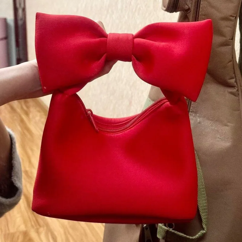 Bow Y2K Women's Handbags M Cloud Bag Tote Bag Retro Spring Decorative Cotton Zipper Handbag Girl Handbag With Handle Backpacks
Bow Y2K Women's Handbags M Cloud Bag Tote Bag Retro Spring Decorative Cotton Zipper Handbag Girl Handbag With Handle Backpacks