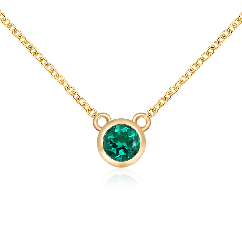 Provence Jewelry 18K Yellow Gold Gemstone Necklace Round cut For Women Anniversary Birthday Pendant Gift and Lady Daily Wear
Provence Jewelry 18K Yellow Gold Gemstone Necklace Round cut For Women Anniversary Birthday Pendant Gift and Lady Daily Wear