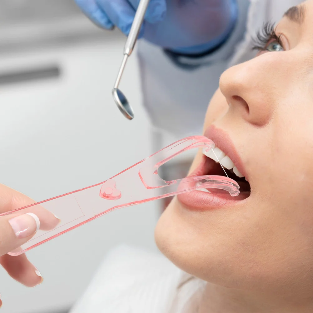 2pcs Pink Dental Floss Holder Teeth Cleaning Thread Plastic Sticks Flosser Care Tool Compact Lightweight Portable
2pcs Pink Dental Floss Holder Teeth Cleaning Thread Plastic Sticks Flosser Care Tool Compact Lightweight Portable