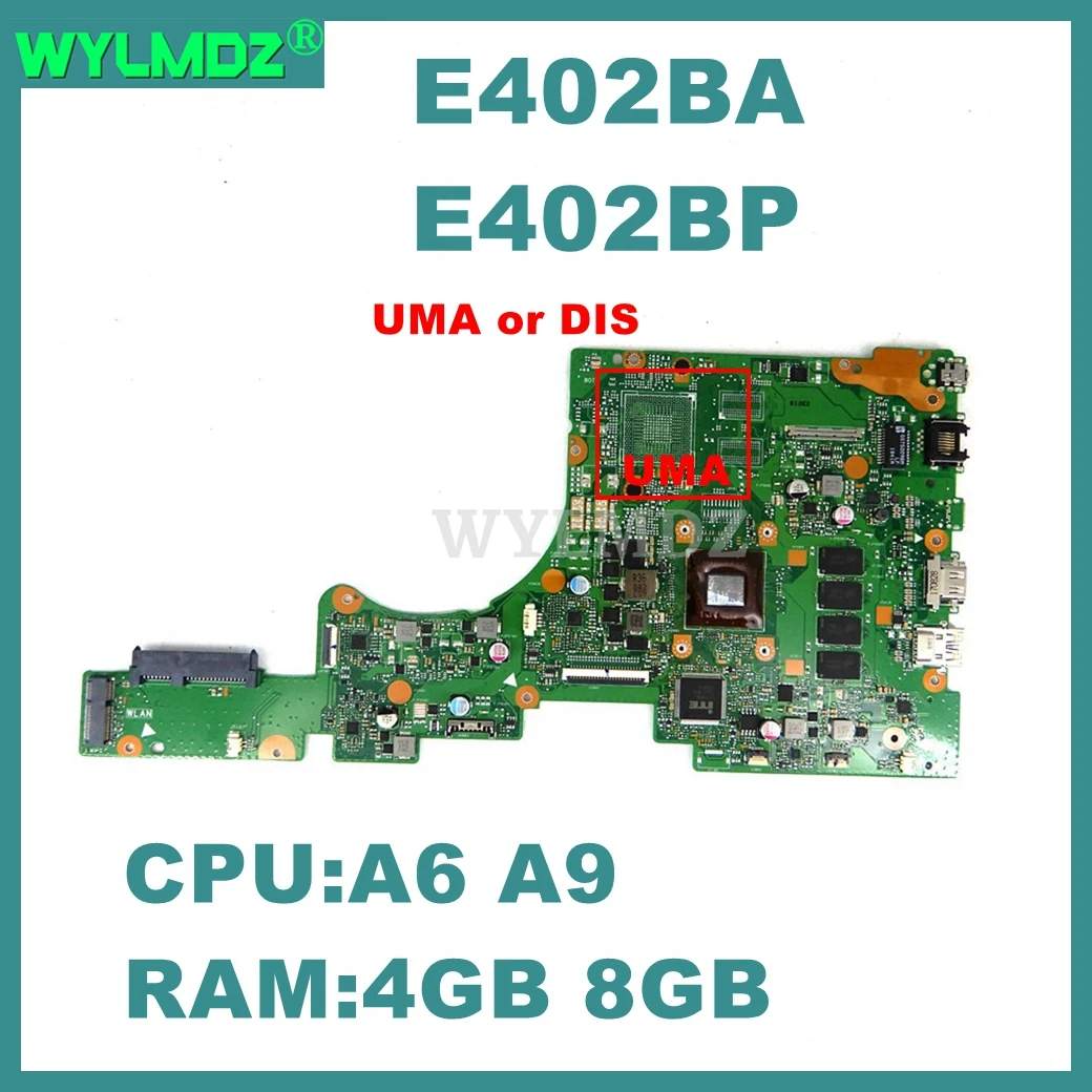 E402BP Mainboard For ASUS E402BA L402BA X402BP F402BA E402B L402BP X402BA Laptop Motherboard with E2 A6 A9 CPU 4GB/8GB-RAM
E402BP Mainboard For ASUS E402BA L402BA X402BP F402BA E402B L402BP X402BA Laptop Motherboard with E2 A6 A9 CPU 4GB/8GB-RAM