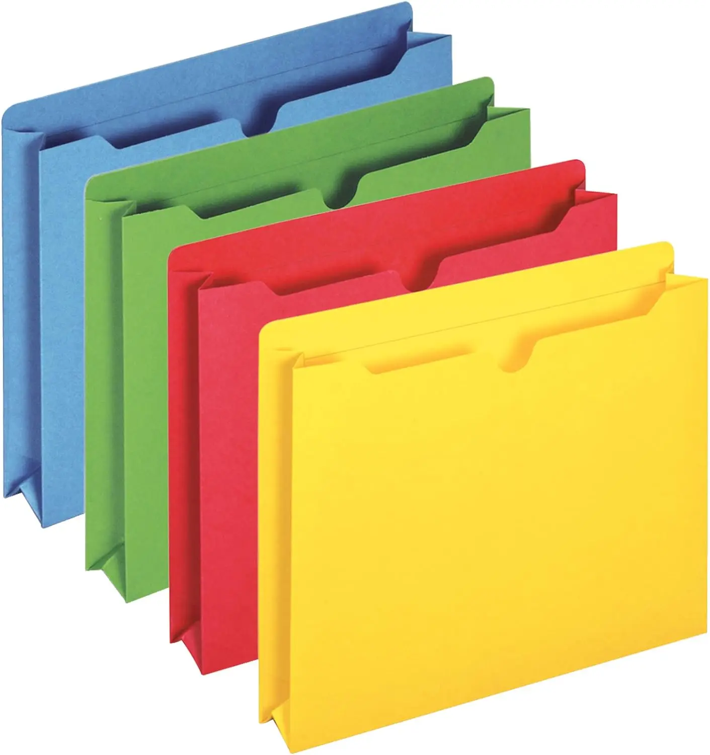 Color File Jackets with 2" Expanding Sides for Letter Size Papers, Assorted Colors, 50 Pack
Color File Jackets with 2" Expanding Sides for Letter Size Papers, Assorted Colors, 50 Pack