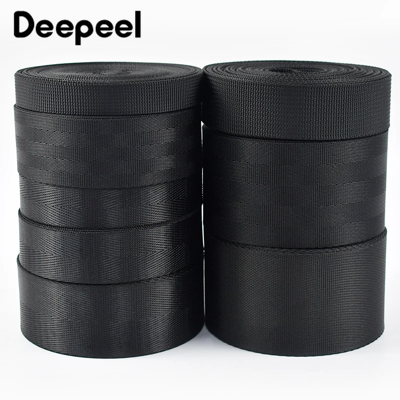 5M 20-50mm Black Nylon Webbing for Bag Strap Backpack Pet Collar Ribbon Band Seat Belt Decor Tape Knapsack Sewing Accessories
5M 20-50mm Black Nylon Webbing for Bag Strap Backpack Pet Collar Ribbon Band Seat Belt Decor Tape Knapsack Sewing Accessories