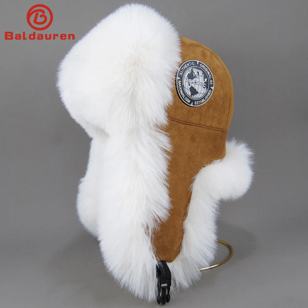 2025 New Men's 100% Natural Fake Fox Fur Bomber Hats Winter Russian Man Warm Faux Fox Fur Hat Male Fake Fur Caps
2025 New Men's 100% Natural Fake Fox Fur Bomber Hats Winter Russian Man Warm Faux Fox Fur Hat Male Fake Fur Caps