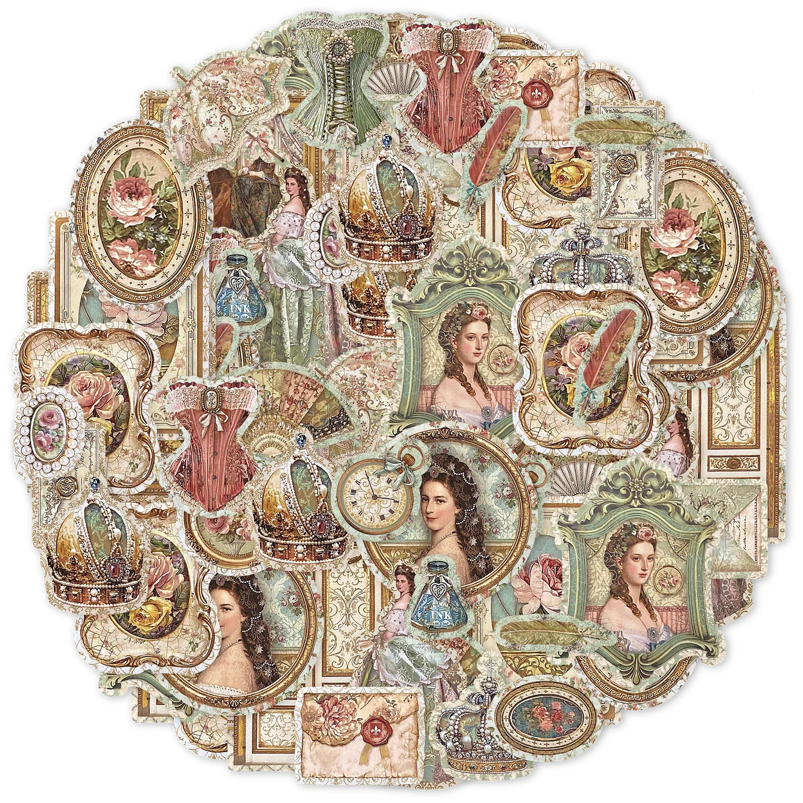 50pcs of Roman Princess Retro and Elegant Character Stickers for Hand-cut Notebooks, Birthday Gift Bags, and Children's Stickers
50pcs of Roman Princess Retro and Elegant Character Stickers for Hand-cut Notebooks, Birthday Gift Bags, and Children's Stickers