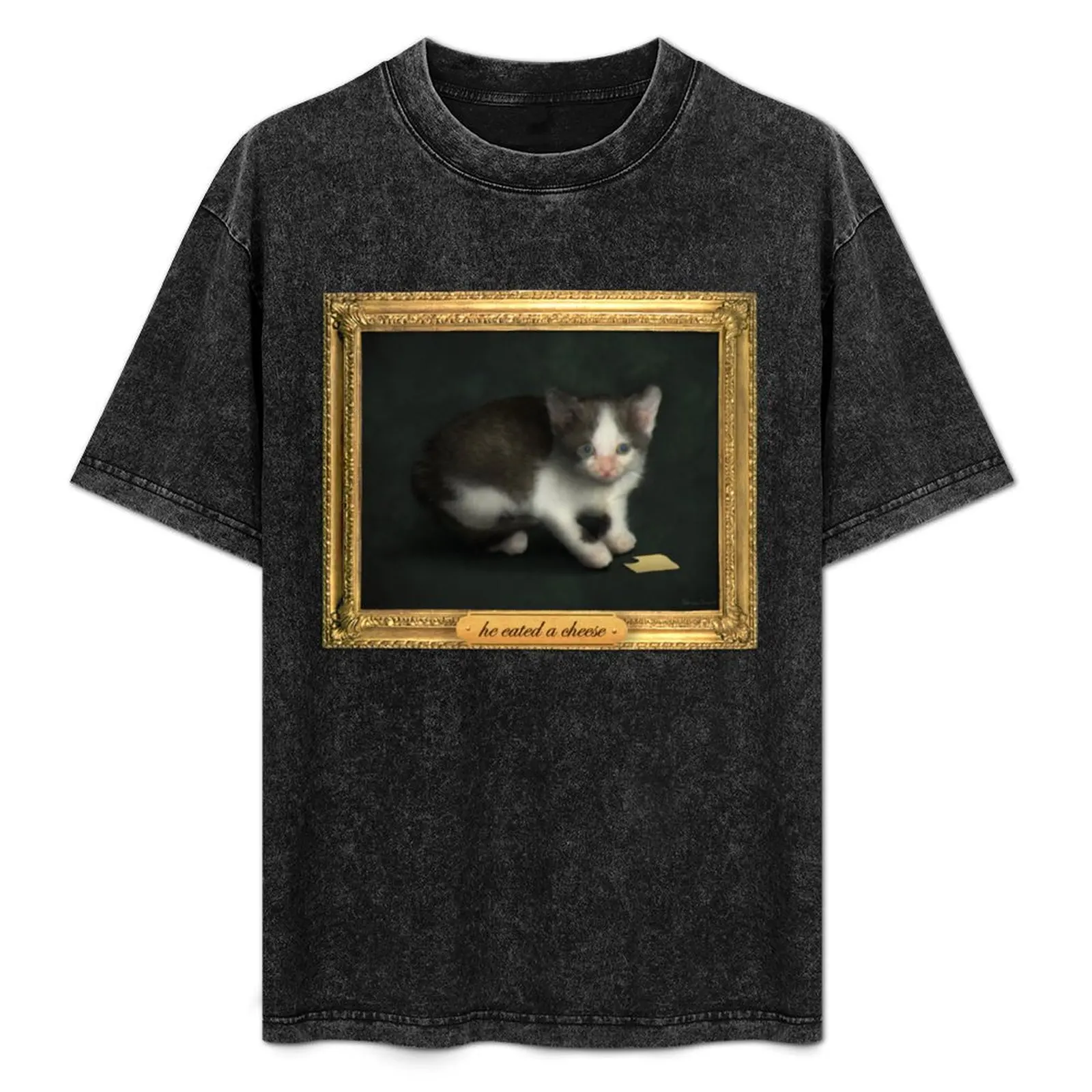 he eated a cheese - cat meme portrait T-Shirt Fashion Pattern Printed Tee Shirt
he eated a cheese - cat meme portrait T-Shirt Fashion Pattern Printed Tee Shirt