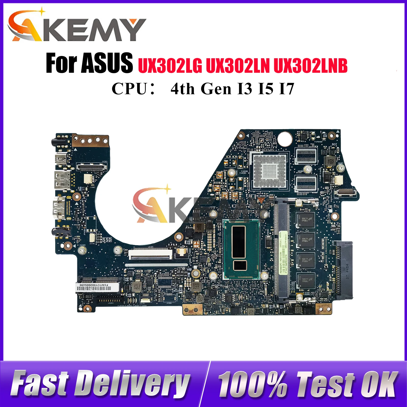 UX302LA Материнская плата для ноутбука ASUS ZenBook UX302LG UX302LA UX302L UX302LNB UX302LN Материнская плата с процессором I3 I5 I7 ОК быстрая доставка
UX302LA Материнская плата для ноутбука ASUS ZenBook UX302LG UX302LA UX302L UX302LNB UX302LN Материнская плата с процессором I3 I5 I7 ОК быстрая доставка