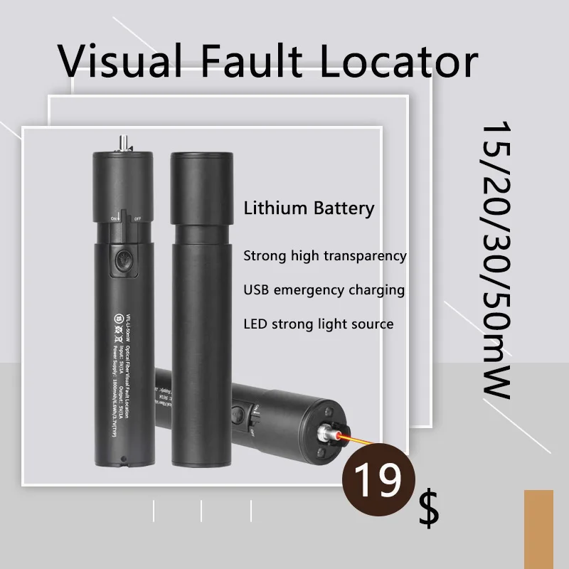 Optical Fiber Visual Fault Locator Red Light Pen Optical Fiber Inspection Pen Large Capacity Lithium Battery Lighting Test Pen
Optical Fiber Visual Fault Locator Red Light Pen Optical Fiber Inspection Pen Large Capacity Lithium Battery Lighting Test Pen