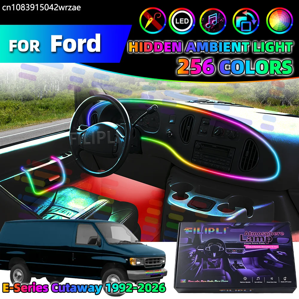 For Ford E-Series Cutaway 1992-2026 Years Car Interior Ambient Lights Strips Breathing Lighting Kit App Control Auto LED strips
For Ford E-Series Cutaway 1992-2026 Years Car Interior Ambient Lights Strips Breathing Lighting Kit App Control Auto LED strips