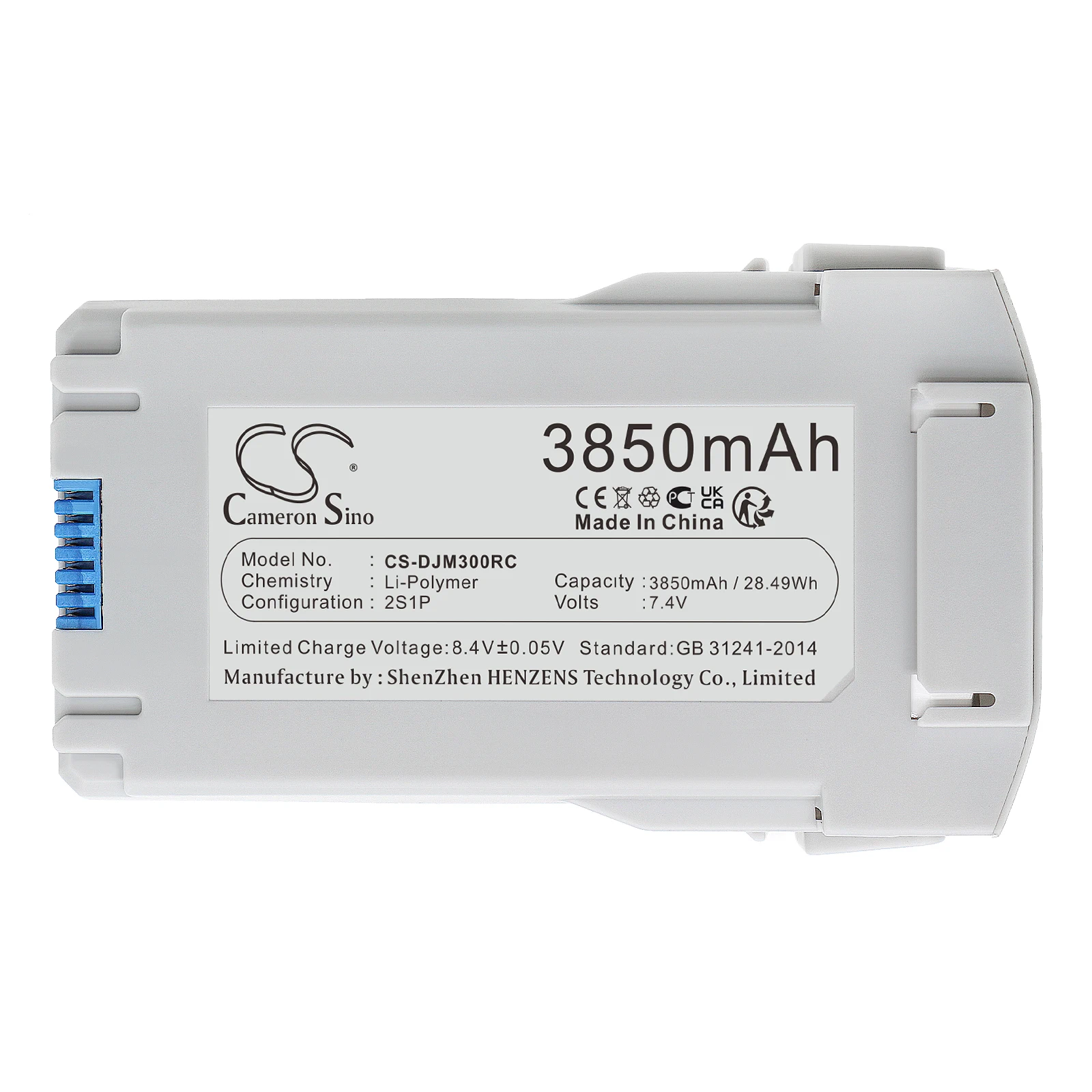 Battery for Mini 3, Mini 3 Pro, Mini 4, Mini 4 Pro PN: 270619, 270620 BWX162-2453-7.38, BWX162-3850-7.38 3850mAh / 28.49Wh
Battery for Mini 3, Mini 3 Pro, Mini 4, Mini 4 Pro PN: 270619, 270620 BWX162-2453-7.38, BWX162-3850-7.38 3850mAh / 28.49Wh